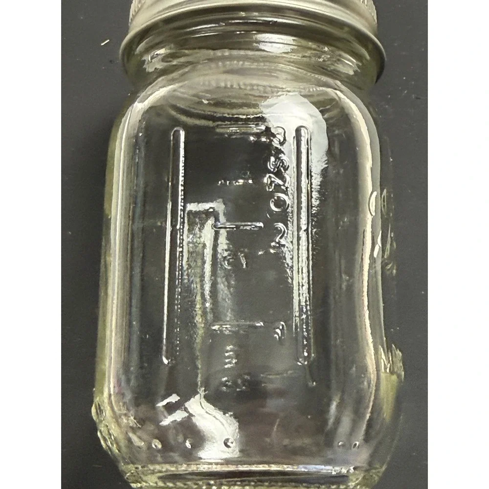 Ball Mason Jars 4oz Mini Clear Glass Spice Storage Set of 4 with Lids Silver